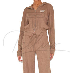 Top de Mujer con Capucha, Estilo Crop Top, Primavera, Lona Ecológica, Transpirable, Diseña el Tuyo, Gran Venta y Precio Bajo - Product Image 4