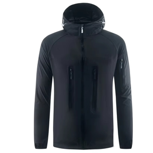 Chaqueta cortavientos de alta calidad para hombre Diseño personalizado y logotipo Jogging Senderismo Chaqueta ligera - Product Image 3