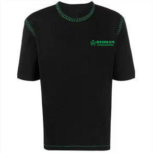 Camisetas Premium Personalizadas para Hombre, 100% Algodón, Cuello Redondo, Talla Grande, Corte Holgado, Peso Pesado 180g, Ecológicas, Antiarrugas, con Contraste - Product Image 5