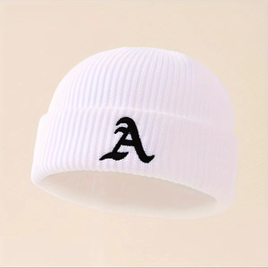 หมวกบีนนี่ถักปักลายสำหรับทุกเพศพร้อมสไตล์สตรีทหมวกบีนนี่จากโรงงานขนาดใหญ่ - Product Image 4