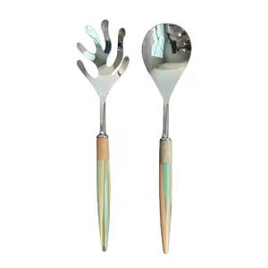 Ensemble de cuillères à salade en acier inoxydable - Écologique, compatible lave-vaisselle, pour la cuisine et les événements (restaurants) - Product Image 6