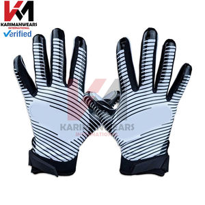 Gants de football américain confortables, logo personnalisé, poignée en silicone antidérapante, gants de rugby professionnels pour l'extérieur - Product Image 5