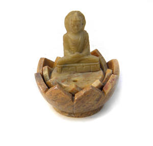 Quemador de Incienso Ecológico de Piedra Natural con Grabados de Elefante y Globo Terráqueo Católico, Diseño Feng Shui - Product Image 5