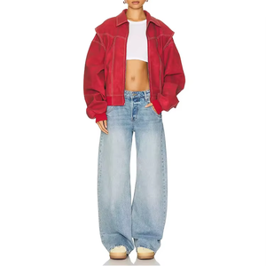 Nouvelle arrivée Veste en cuir surdimensionnée pour femmes Vente en gros personnalisée Coton respirant Veste d'hiver coupe-vent Écologique - Product Image 1