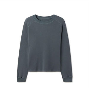 Personalizado de fábrica de alta calidad básica lisa para hombre de peso pesado de lana de cuello redondo Sudadera de cuello redondo para adultos básicos de mezcla de algodón - Product Image 1