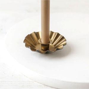 Candelabro de Metal con Base Acanalada de Lujo al por Mayor |   Candelabro de Cobre con Asa para Decoración de Mesa de Recepción de Bodas - Product Image 2