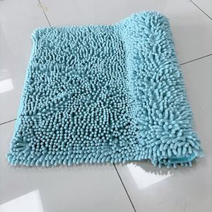 ไมโครไฟเบอร์อ่อนหนาห้องน้ําพรม Chenille เสื่อซักได้พรมดูดซับพื้นซุปเปอร์ดูดซับ - Product Image 5