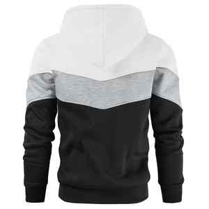 Haute qualité hommes à manches longues thermique polaire à capuche hiver décontracté Street Wear pull solide impression conception 100% coton OEM - Product Image 6