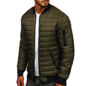 Nouvelle arrivée, veste bomber décontractée pour hommes, grande taille, hiver, toile imperméable, écologique, durable, respirante, vente en gros/à prix réduit - Product Image 5