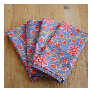 Serviettes de table en coton biologique rose contrastant, très absorbantes, personnalisables en taille et forme, écologiques, best-seller - Product Image 1