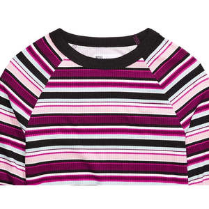 Top lavorato a maglia a righe casual Epic Threads per ragazze grandi, viola scuro, taglia piccola - Product Image 2