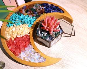 Chips de piedras preciosas de sodalita azul pulida al por mayor, cristal Natural para la fabricación de joyas y otras artesanías de cristal con fines curativos - Product Image 5