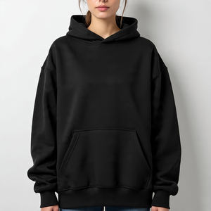 Sweat à capuche oversize pour femme Sports Jogging Exercise Over Size Hoodie Loose Fit Heavy Fabric 450 GSM Pullover Hoodie Women's - Product Image 2
