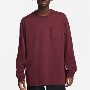 Street Wear chemise hommes Top qualité manches longues sublimé brodé t-shirts hommes Plan col rond décontracté haute qualité t-shirts - Product Image 1