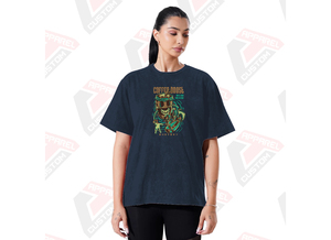 Stylish Women's Acid Wash T-Shirt with Appliques & Beading Comfortable Trendy Eco-Friendly Summer <b>Tops</b> Made Denim Batik Corduroy - Product Image 6