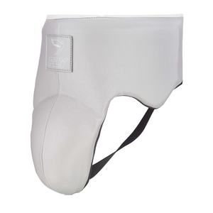 Protector Inguinal de Kickboxing con Logotipo Personalizado, Nuevo Protector de Cuero Genuino Gris para Sparring, Muay Thai y MMA - Product Image 6