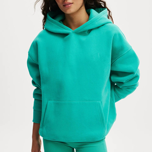 Sudadera con Capucha de Invierno de Algodón 100% Tejido Grueso Personalizada de Última Moda, Lavado Ácido, Estilo Urbano, Transpirable, Suave, con Estampado Puff para Mujer - Product Image 1