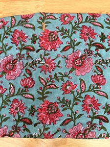 ผ้าพิมพ์ลายบล็อคมือสไตล์อินเดียผ้าพิมพ์ลายผ้าฝ้ายออร์แกนิคสำหรับเสื้อผ้าผ้าพิมพ์ลายแบบเรียบ - Product Image 5