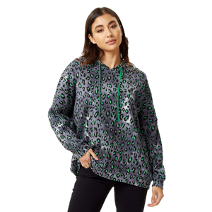 Sweat-shirt à capuche oversize pour femme, streetwear d'hiver, avec impression de logo personnalisé, coton écologique à séchage rapide - Product Image 2
