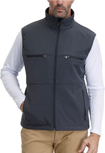 Haute Qualité Conception Personnalisée Softshell Gilet Conception Professionnelle Top Qualité Respirant En Gros Personnalisable Hommes Softshell Gilet - Product Image 1