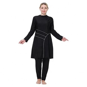 Full Length Modest Bathing Suit for Women Islamic Swim Outfit with Long Sleeves Comfortable Fit for Swimming - Product Image 4
