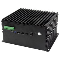 Komputer industri Dual core X86 komputer terpasang sistem barebone mini tanpa kipas komputer industri