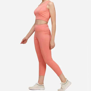 Conjunto de Yoga deportivo personalizado de tendencia de alta calidad, ropa deportiva para mujer, pantalones cortos sólidos sin costuras de alta calidad hechos por MOVATEXTILES - Product Image 6