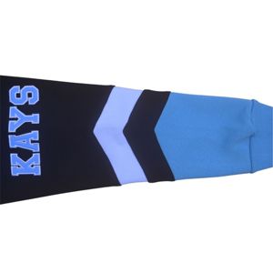 Hoodies de hockey en polaire lourde | Sweat à capuche noir et bleu avec logos brodés | Vêtements de saison d'hiver de fraternité et de sororité - Product Image 4