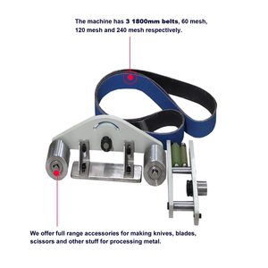 Ponceuse à bande électrique 2HP à vitesse variable, multifonction, meuleuse de couteaux 72 x 2 pouces avec 3 meules et convertisseur de fréquence - Product Image 6