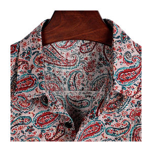 ปรับแต่งผู้ผลิตขายส่งพิมพ์ปกแขนยาวเสื้อชนิดบางฤดูร้อนผู้ชายชายหาดเสื้อโพลีเอสเตอร์ - Product Image 3