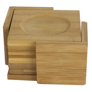 Posavasos de madera y posavasos indios de forma cuadrada y redonda tamaño personalizado posavasos suministros de cocina de alta calidad a la venta - Product Image 1