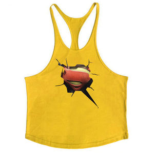 Débardeur de sport personnalisé sans manches pour homme, respirant, en polyester/coton, grande taille - Product Image 6