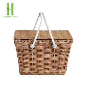 Cesta de Mimbre para Picnic MÁS VENDIDA, Accesorios para el Hogar, Materiales Naturales que son Seguros para la Salud y Estéticamente Agradables - Product Image 2