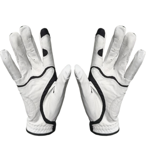 Gants de golf personnalisés gauche-droite pour hommes dames combinaison respirante Cabretta cuir paume tissu nylon pour les sports de plein air - Product Image 4