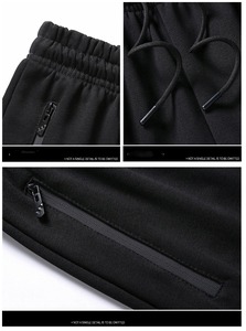 2026 Spring Autumn Men's Two-Piece Set Black <b>Hoodie</b> & Sweatpants Streetwear Hip Hop <b>Running</b> Sport Clothes SweatPants Trousers - Product Image 4