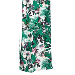 Pantalon droit décontracté pour femme, taille mi-haute, fermeture à cordon, respirant, séchage rapide, toile unie, 100% coton - Product Image 6