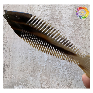 Peine de cuerno de yak natural, peine de pelo hecho a mano para mujer, peine de pelo de cuerno de nuevo diseño con alta calidad y mejor precio - Product Image 3