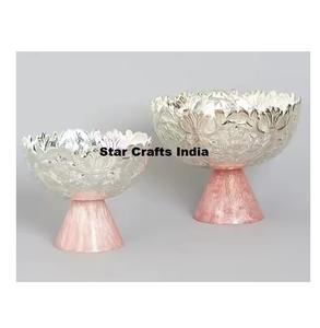 Le plus beau bol de service pour fruits avec base en résine pour la maison, l'hôtel et le restaurant, pour les fêtes, bol de service poli - Product Image 1