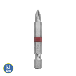Destorpuntas Largos Phillips N. 1 (2 Pezzi) Acciaio S2 al Cromo Vanadio - Product Image 2