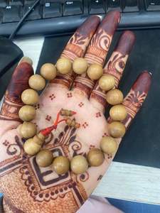 Pulsera de cuentas de sándalo, mala - Product Image 5