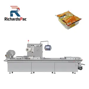 Automatic Vegetarian Meat Thermoforming Modified Atmosphere Packaging Machine Nitrogen Gas Filling Machine