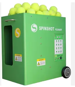 MÁQUINA DE PELOTAS DE TENIS JUGADOR SPINShots CON SOPORTE REMOTO DE TELÉFONO