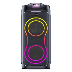 Portable Speaker RGB LED Light Dual 6.5 Inch Woofers Rechargeable Party Audio System for Outdoor Home - Product Image 1