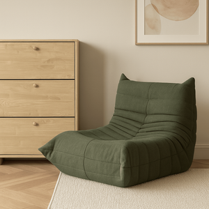 Fauteuil lounge moderne rembourré, fauteuil d'appoint confortable en velours pour salon et chambre, fauteuil simple ergonomique et moelleux - Product Image 3