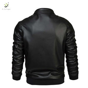 Meilleur design Veste en cuir pour hommes Vêtements décontractés en peau de mouton de haute qualité avec fermeture à glissière avant mince pour l'hiver Prix - Product Image 2