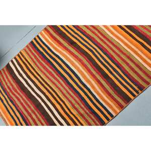 พรมขนสัตว์สีน้ำตาลส้มแบบทันสมัย4.4ft 3.1ชิ้นพรมแบบเย็บปะติดปะต่อกันสไตล์ตุรกีสำหรับตกแต่งห้องนั่งเล่นสินค้าใหม่ - Product Image 5