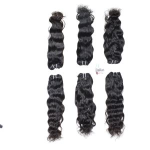 Extensions de cheveux humains non traités vierges bon marché Remy Indian Wavy Manufactures Bundle Couleur noire naturelle Aucune traitement chimique - Product Image 4