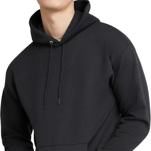 Sweat à capuche en polaire épaisse pour hommes 350 g/m² Sweat-shirt d'hiver décontracté de haute qualité Logo personnalisé Pull ample à capuche uni à motif uni - Product Image 1