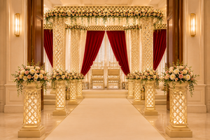 Graceful Crystal Mandap For Jain Weddings Premium Crystal Wedding Mandap for Marriage Functions Manufacturer & Worldwide Export - Product Image 4