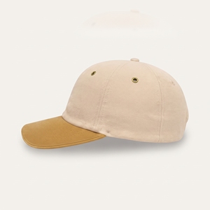 Gorra de Béisbol Unisex de 6 Paneles, Color Beige Mostaza, Lona, Ajustable, Color Sólido, Casual, para las Cuatro Estaciones, Personalizada con Sublimación en Seda Satinada - Product Image 2